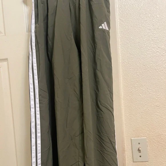 Adidas Olive Green Track Pants - Picture 3 of 6